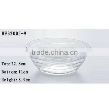 2015 clear glass bowl with color box