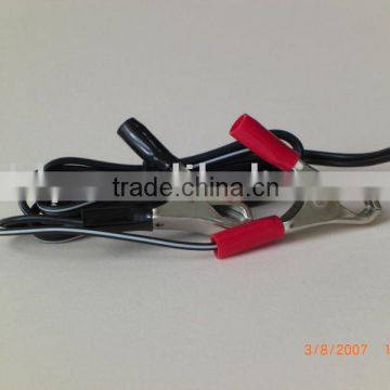 UL SPT-2 18 AWG cable wth 15A battery clip cable assembly