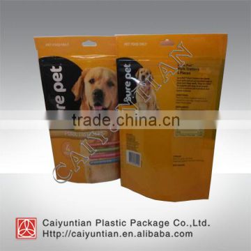 stand up shape pet food packaging bags