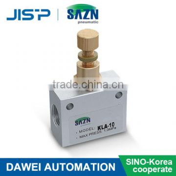 SAZN SPEED CONTROL VALVE/ Flow Rate Control Valve KLA.RE Series Manual valve pneumatic check valve Throttle Valve