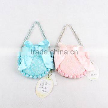 2015 Fast Shipment Sling bag baby girls coin purse girl lace pearls princess handbag