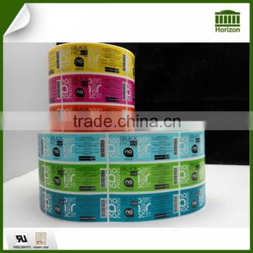 Transparent Colorful Label Custom Adhesive Clear Label