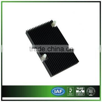 Anodized black & Extruded Aluminum Heatsink For Communication Equipment