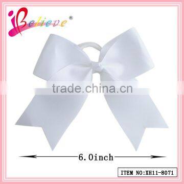 196 Colors available factory direct wholesale 6 inch elastic ribbon bow hair band (XH11-8071)