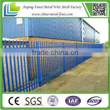 3000mm 'D' or 'W' Profile High-security Steel Palisade Fencing With Concrete Sill photo-2