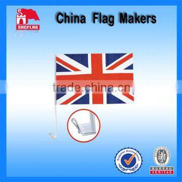 Custom 100% Polyester Union Jack Car Flag For Promotion