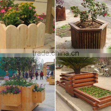 Outdoor water proof Professional flower box wood planter boxes for sale!