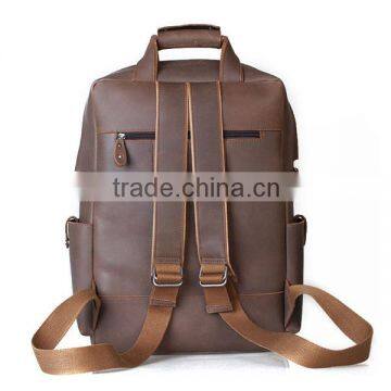 2014 Fashion Vintage Cowhide Leather Backpack Bag for Wholesale photo-4