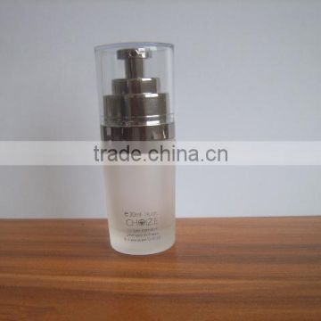 30ml glass lotion bottle for cosmetic packaging