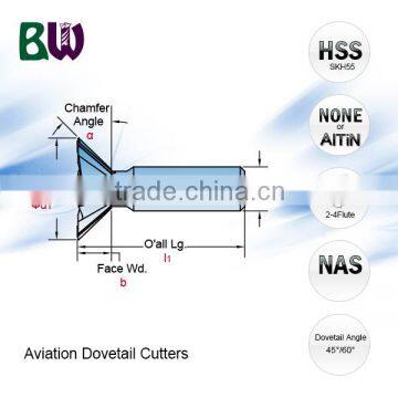 HSS Material Dovetail Slot Milling Cutter For Aerospace Industry photo-2