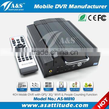 4CH HDD GPS 3G Mobile DVR with Passanger Counting System