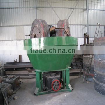 Chinese wet pan mill gold grinding machine/Two rollers gold grinding machine