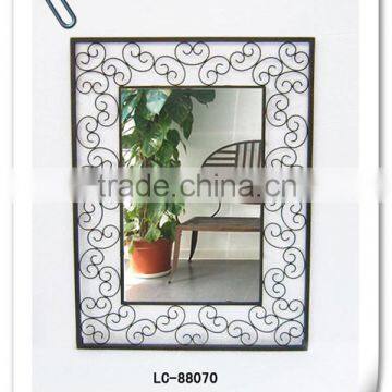 LC-88070 Modern iron metal hanging rectangle bathroom smart mirror