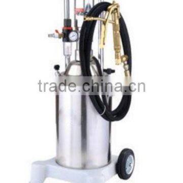 13KG air operated Mobile grease dispensing kit fuel pump kit with tank and follower plate