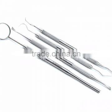 Dental Tartar Calculus Plaque Remover Tooth Scraper Dental Mirror and Scaler Set photo-5