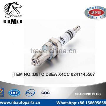 High Quality Auto Spark Plug D8TC D8EA X4CC 0241145507 for BMW HONDA SUZUKI.etc.