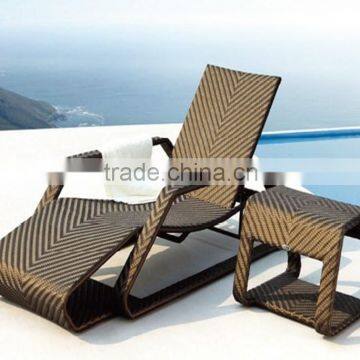 All Weather Outdoor Wicker Rattan Beach Chair photo-3