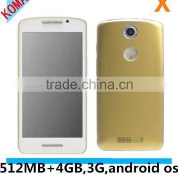 KOMAY 5.0 inch 3g android os phone X model 512mb+4gb 2.0mp camera smart phone