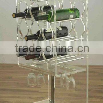 clear acrylic wine holder with various shape