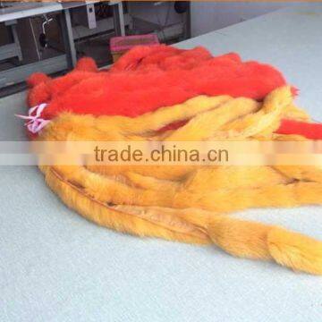 2016 real dyed fox fur trimming material for garment