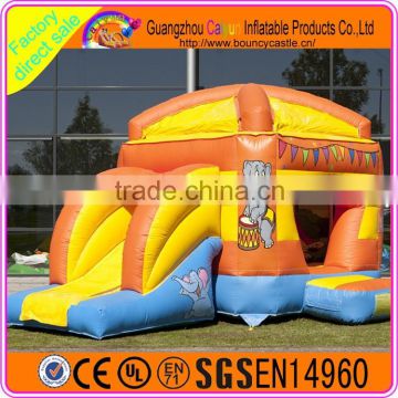 Custom Theme Inflatable Bouncy Castle For Kids With Slide