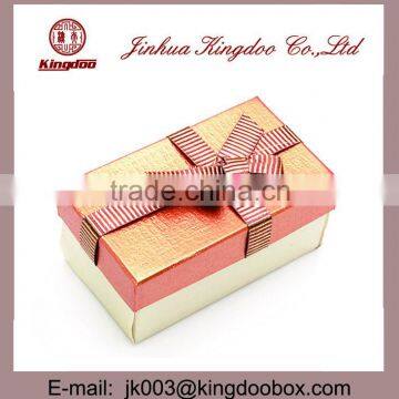 Jinhua Supplier Handmade Rectangular Fancy Paper Chocolate Gift Box Ribbon and Tray