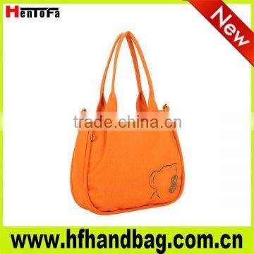 2013 New leisure and fashion canvas bag, elegant canvas tote bag