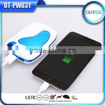 New design footprint portable power bank 6600mah mobile phone charger