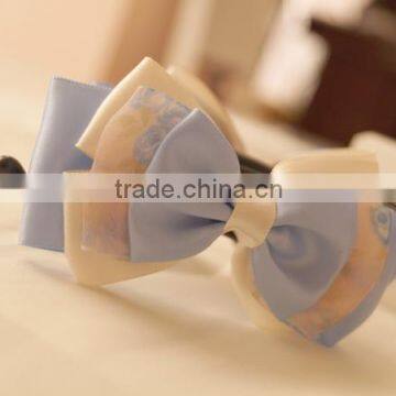 high quality korean ribbon hair bow banana clip hair clips