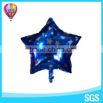 2016 star shape decoration foil balloon with customer design and different colors for party and wedding stage