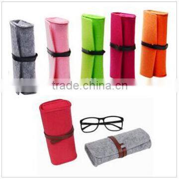 Color felt glasses protect bag