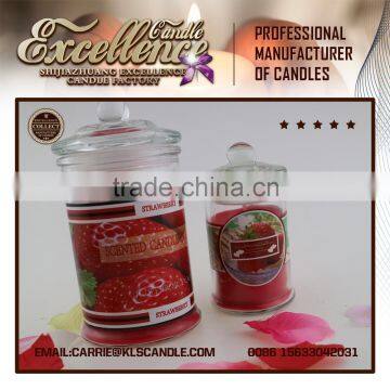 scented soy candles in glass jar/candle jars wholesale with cheap price