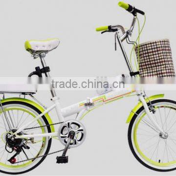 new aluminium alloy folding bike 20 inch good quality / 7 speed folded bike