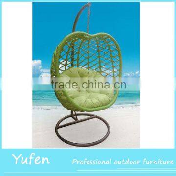 Balcony rattan apple swing hanging chair