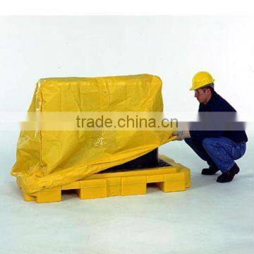 Yellow UV-protection,flame resistant,waterproof pvc tarpaulin cover