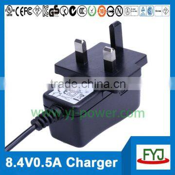 8.4v 500ma Charger 7.4v Rechargeable Battery Pack Charger With EU US UK AU Plug YJP-084050 photo-3