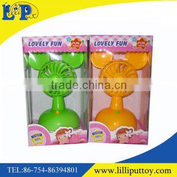 Summer plastic battery power mini electric hand fan