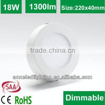 Australia Popular round high quality ultra slim led panel light 18w with CE ROHS SAA certificate