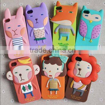 new hot animal 3D silicon case