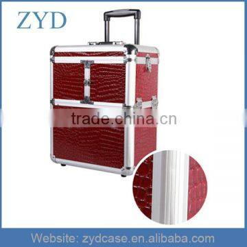 Beautiful Aluminum Trolley Wheeled Salon Carrying Case ZYD-HZ91204