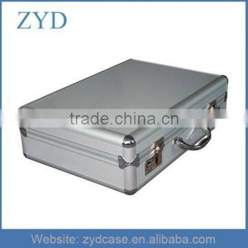 Silver lightweight custom metal aluminum briefcase, ZYD-SY951