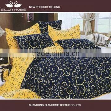 100% microfiber disperse printting luxury bed cover set with zipper