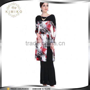 Sexy Hot Fashion Wear Muslim Baju Kurung Plus Size for Women