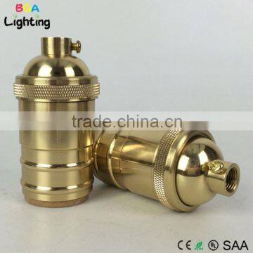 UL E26 Brass ul approved e26 lampholder Socket For DIY Ceiling Light