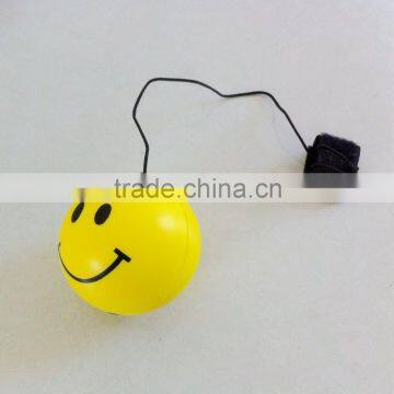 pu foam yellow YOYO ball with string