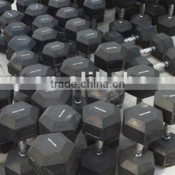 rubber hex dumbbell