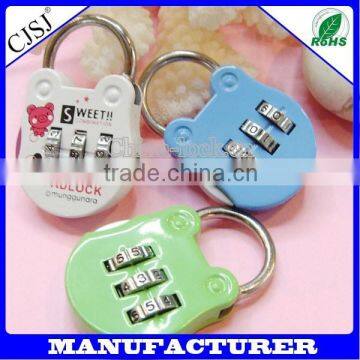 New Fashion Popular Exquisite Design OEM Lock /bulk 3 digit combination padlock