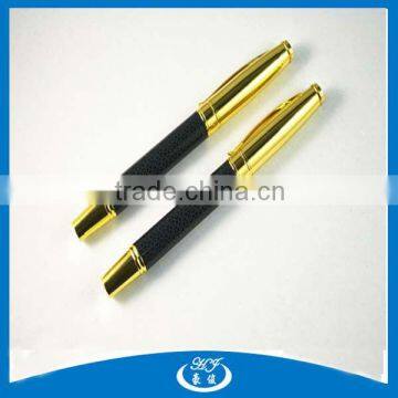 Fashion Design PU Leather Metal Marking Roller Pen