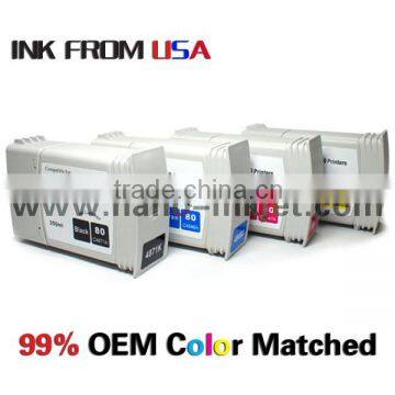 for hp DJ 1000/1050/1055 fro printer hp80 compatible cartridge