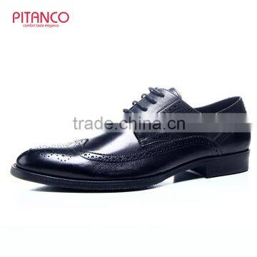 2016 hot sale italian leather mens brogues lace up dress shoe, european shoes for men